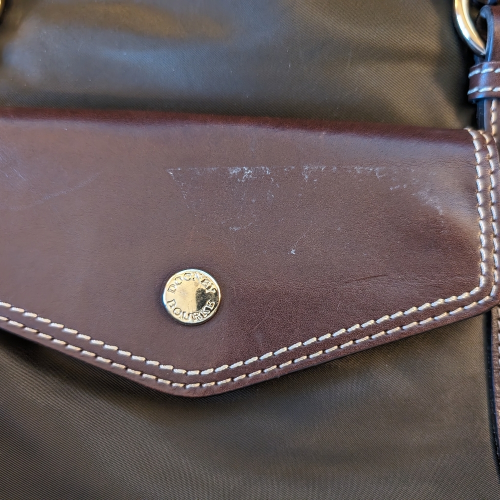 Dooney &Bourke Nylon Satchel Black with leather - Picture 14 of 16